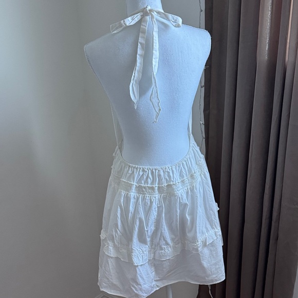Free People White Halter Dress Medium - Picture 5 of 6